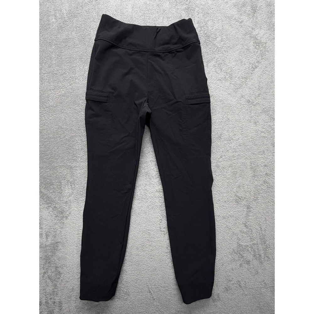 The North Face Pants Womens S Black Ankle Leggings Pockets Stretch Nylon